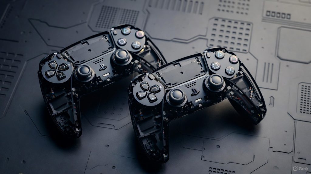 Mandos DualSense PS5 desmontados – Reparación profesional de mandos PlayStation en GameSystems Leganés
