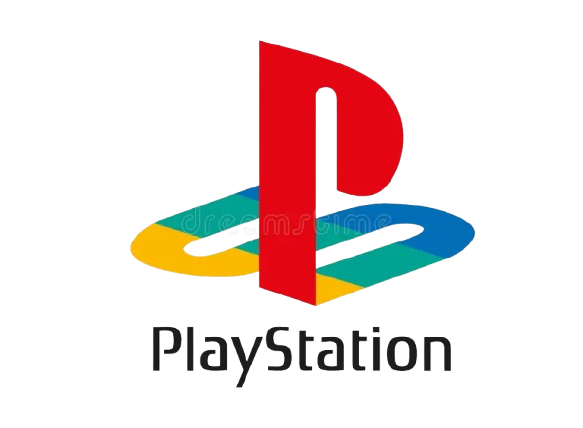 Logo clásico PlayStation multicolor – Reparación profesional PS5, PS4 y mandos en GameSystems Leganés